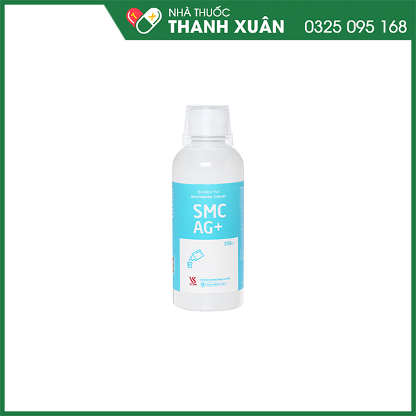 Nước súc miệng SMC Ag+ giảm hôi miệng hiệu quả